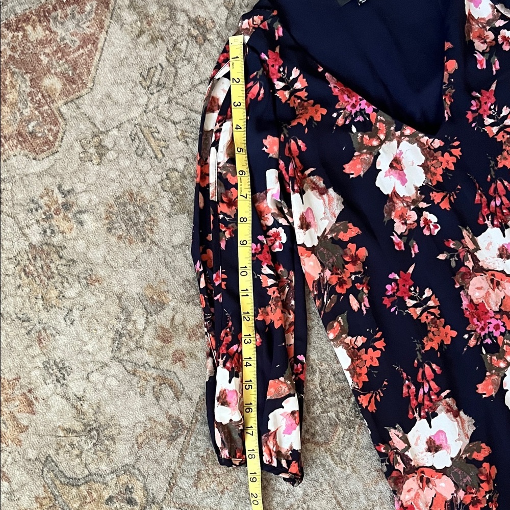 Lulu's Navy Blue Floral Dress - Picture 9 of 11